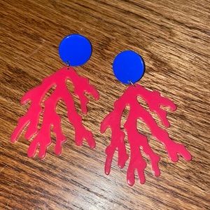 coral earrings